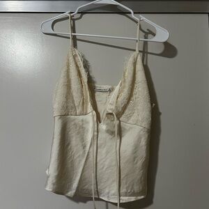 Abercrombie & Fitch Ivory Lace Cami